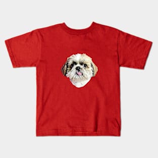 Shih Tzu Cute Puppy Dog Kids T-Shirt